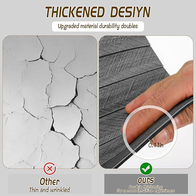 Peel and Stick Wall Panels, 3D Wood Panels with Sound Absorbing, 118" x 15.7" Self Adhesive Wall Covering for Bedroom Living Room Home Office Decor, 2 Rolls ~30 Sq Ft