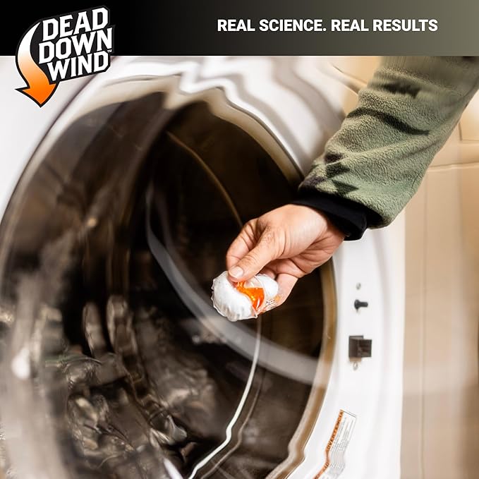 DEAD DOWN WIND BLACK Premium Unscented Laundry Detergent Pods (36 Ct) - Scent Eliminating Detergent Pods for Clothing and Gear - Durable Hunting Scent Eliminators - Advanced Hunting Gear