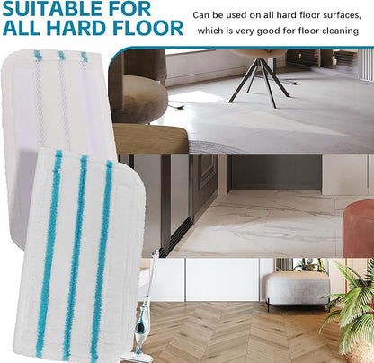 Steam Mop Pads Compatible with Black+Decker Steam Mop SM1600, SM1610, SM1620, HSM13E1, HSMC1300FX, HSMC1321, HSMC1361SG SMP20 - Washable Pads Replacement for Floor Cleaning - 12Pack