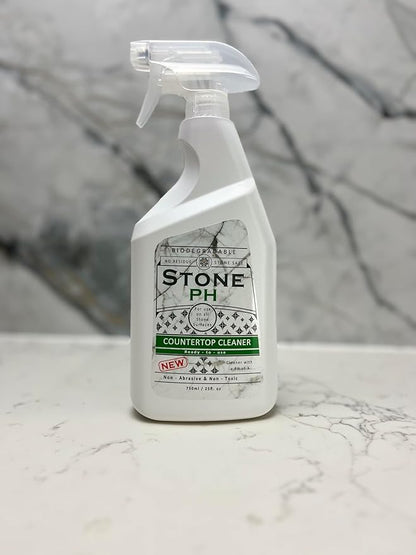 Countertop Cleaner Spray - Daily Granite Cleaner Spray - Stone Cleaner- Ph Neutral Formula For Kitchen & Home Cleaning Surfaces Marble, Quartz, Lemon, (25 Fl. Oz)
