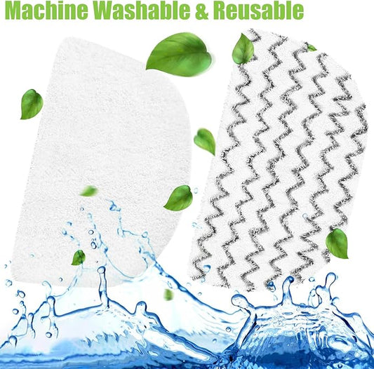6 Pack Washable Steam Mop Pads Replacement for 1940 Series, 1544A, 2075A, 1440, 1940W, 19404, 1806, 1940A, 5938, 19408, 1940Q
