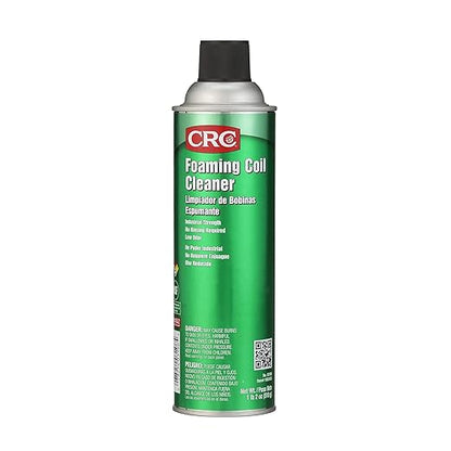 CRC Foaming Coil Cleaner, 18 Wt Oz, Water-Based, Heavy-Duty Cleaner For Air Conditioning And Refrigeration Condensers, Aerosol Spray
