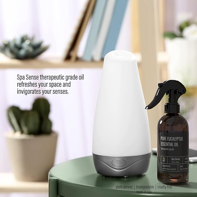 Spa Sense Pure Eucalyptus Oil Shower Mist and Steam Room Spray - Room Spray and Eucalyptus Spray for Shower - Premium Aromatherapy Essential Oil Spray - 4 Ounce