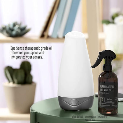 Spa Sense Pure Eucalyptus Oil Shower Mist and Steam Room Spray - Room Spray and Eucalyptus Spray for Shower - Premium Aromatherapy Essential Oil Spray - 4 Ounce, 2 Pack