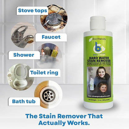Hard Water Stain Remover, 10 Fl Oz (Pack of 1), Green, 10 Ounce