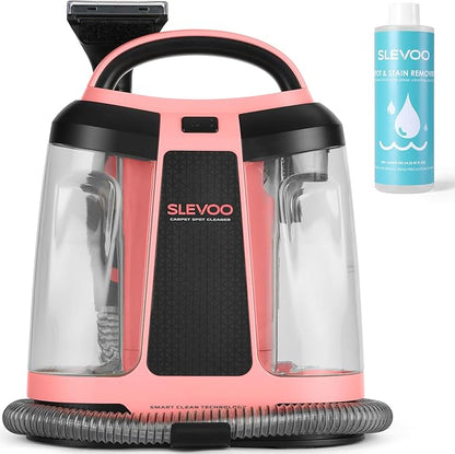 Carpet Cleaner Machine 11Kpa Strong Suction, New 450W Powerful Motor, Portable Upholstery Cleaner with Spot Cleaner, Stain Remover for Pet Accident, Rugs, Carpet and Upholstery Red