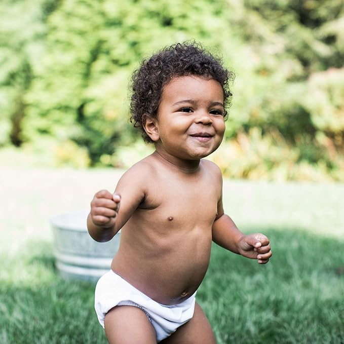 green sprouts Baby Ultimate Reusable Snap Swim Diaper, New White, 12-18 Months