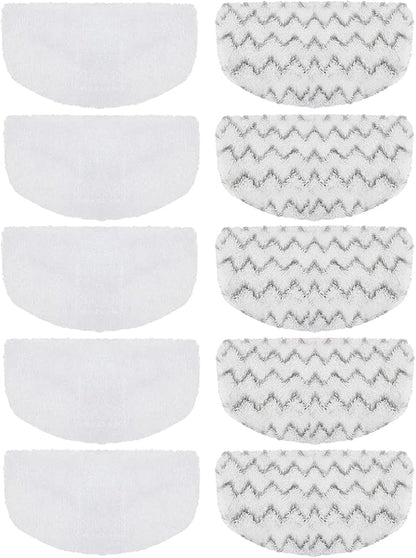 10 PACK Steam Mop Replacement Pads Compatible with Bissell Powerfresh Steam Mop 1940 1806 1544 2075 2685A 2181 2814 Series, Model 1940A 1940W 19405 2075A 2685A 5938, Microfiber Washable, Reusable