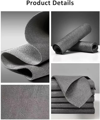10 Packs Thickened Magic Cleaning Cloth, Microfiber Streak Free Miracle Cleaning Cloth,Reusable Glass Cleaning Rag,All-Purpose Microfiber Towels for Kitchens,Glass Cars,Window(20 * 30CM,Grey)