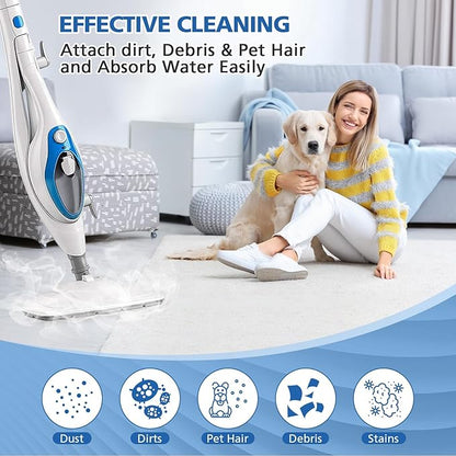 LINNIW 8 Pack Replacement Steam Mop Pads Compatible for PurSteam ThermaPro 10-in-1