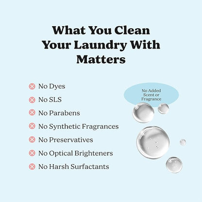 Pronounce Laundry Detergent Powder Alternative | Cleaner Ingredients. Safer for Sensitive Skin. Stain + Smell Fighting. Fragrance Free, HE Safe - 120 Loads (Unscented).