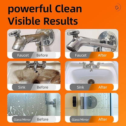Lemon Bathroom & Shower Cleaner, Effective Daily Maintenance, Dual Foam & Spray Nozzle, All-Purpose for Tub, Faucet, Toilet, Tile, Sink, Glass & Wall(17.64 fl oz x3 Bottle)