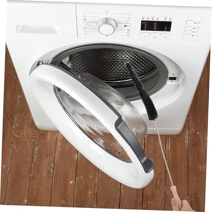 STOBAZA Long Handle Washing Machine Brush Soft Bristles for Deep Cleaning No Assembly Needed Fridge Dryer Vent