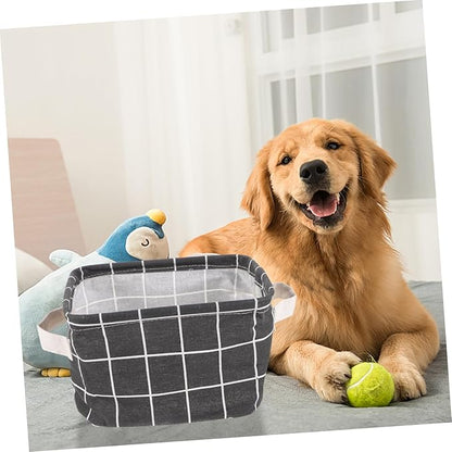 2pcs Multifunctional Storage Organizer Linen Basket for Laundry Closet Office Dorm