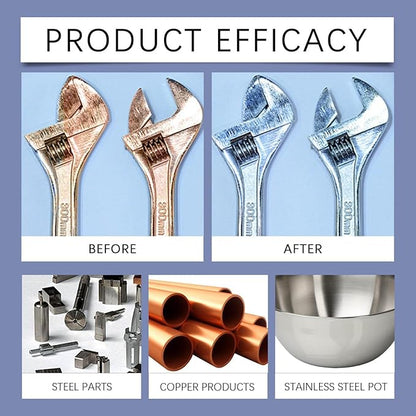 120ml Highly Concentrated Rust Remover for Steel & Iron – Fast-Acting Rust Remover Spray for Tools, Kitchen Utensils, Bathroom Hardware, Multi-Scene Rust Stain Remover (2pack)