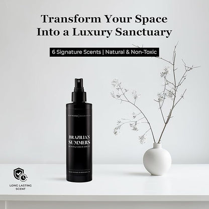 Fragrances - (Brazilian Summers) Linen & Room Spray (8oz) – Bedroom & Home Fragrance Mist, Long-Lasting Freshness To Brighten Up Your Space, Fabric & Air Freshener, Aromatherapy Scent Spray