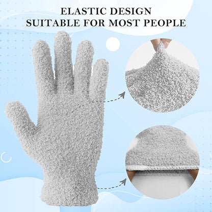 Evridwear Microfiber Gloves for Plant Dusting,Resuable Leaf Cleaning Glove for Houseplants,Blinds,Furniture and Small Objects