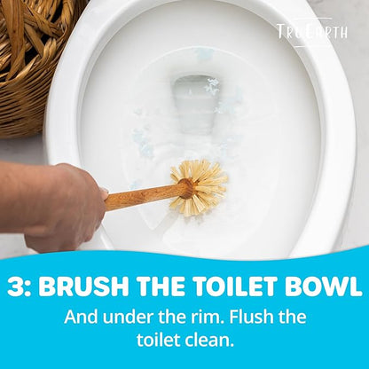 Tru Earth Toilet Bowl Cleaner Eco-Strips | Plastic Jug-Free, Septic-Safe for Cleaning | Easy to Use | 24 Strips