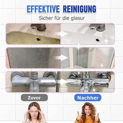 2025 New Bathroom Descaler Foam Cleaner, Upgrade 4.2 floz Bathroom Descaler, Stubborn Stains Cleaner, All Purpose Rinse Cleaning Foam Spray (1, 1pc)
