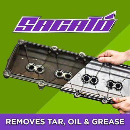 Sacato Cleaner & Degreaser (32 fl Oz) - Removes Tough Stains - Eliminates Grime and Heavy Grease - Use on All Surfaces