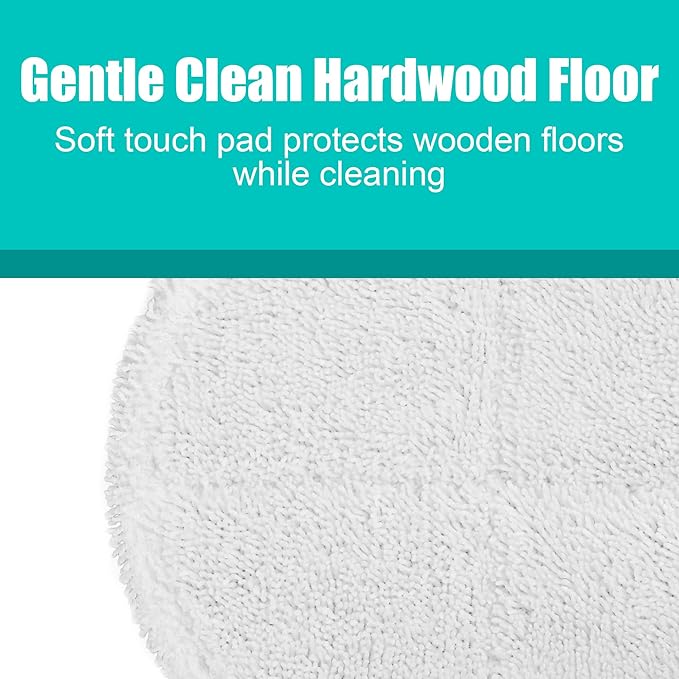 4 Pack Steam Mop Pads Replacement for Bissell Spinwave Powered Hard Floor Mop 2124 2315 2307 20399 20393 2039A 20391 23157 23159 Series Washable Reusable Soft & Scrubby Microfiber Pads