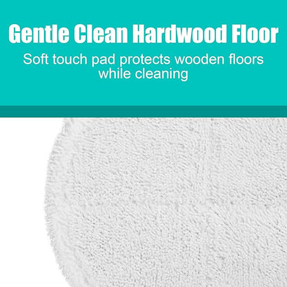 4 Pack Steam Mop Pads Replacement for Bissell Spinwave Powered Hard Floor Mop 2124 2315 2307 20399 20393 2039A 20391 23157 23159 Series Washable Reusable Soft & Scrubby Microfiber Pads