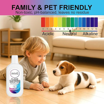 Tineco Cleaning Solution Compatible – 4 Pack (500ml Each, 2L Total) Tineco Floor Cleaner Refill, Multi-Surface Floor Cleaning Solution for iFloor & Floor One, Residue-Free & Pet Safe