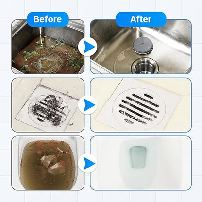 Sink & Drain Cleaner Powder, Quick Foaming Heavy Duty Clog Remover for Kitchen, Bathroom, Shower & Sewer Drains, 2026 New Multi-functional Pipeline Dredging Agent (1Pcs)