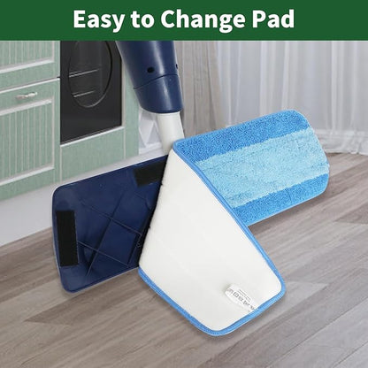 AmaVins 9 Pack Microfiber Cleaning Pads, Reusable Microfiber Mop Pads for 18 Inch Mop, Hardwood Floor Replacement Cleaning Mop Pads, Machine Washes