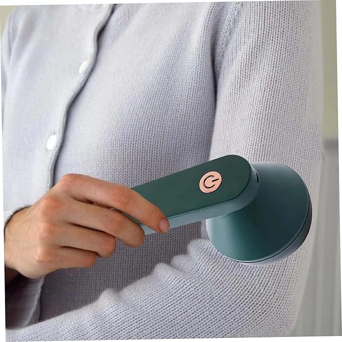 USB Rechargeable Fabric Shaver Electric Lint Remover for Clothes Furniture, Green