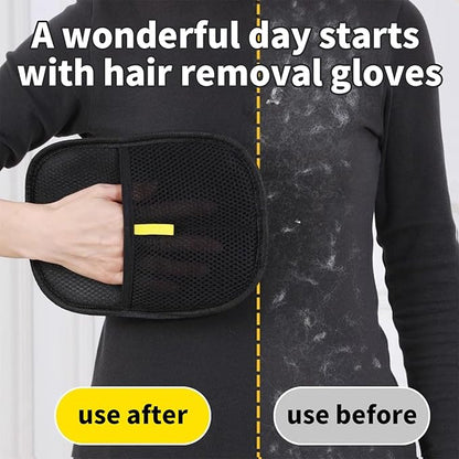 pet Hair Removal Gloves,electrostatic pet Hair Remover Glove,The Magic Brush pet Hair Remover Washable Reusable Cat & Dog Hair Remover for Couch, Furniture, Carpet,Clothing,Car Seats（1PCS）