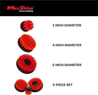 Maxshine 2" Universal M8 Medium-Duty Upholstery & Carpet Drill Brush – Power Scrubber Attachment for Car Detailing – Removes Grime, Stains & Spots from Fabric, Seats & Carpets