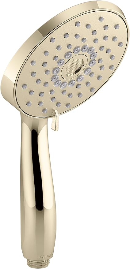 KOHLER 22165-G-AF Forte Multifunction Handshower, Handheld Showerhead with 3 Spray Settings, 1.75 GPM, Vibrant French Gold