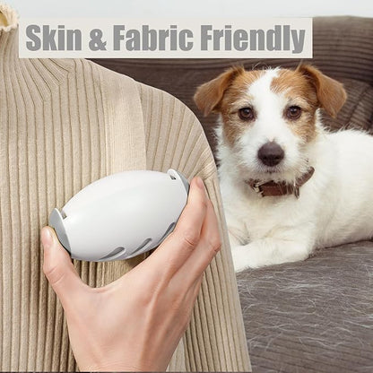 Reusable Lint Roller Ball, Mini Travel Size Lint Roller for Clothes, On The Go Small Portable Lint Ball Remover for Clothes and Pet Hair, Extra Sticky & Washable Gel (White)