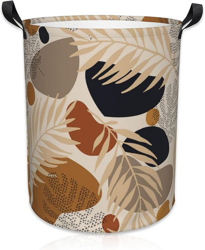 Laundry Basket Boho Abstract Geometric Laundry Hamper Large Laundry Basket Storage Basket Tote Bag Collapsible Organizer Basket for Bathroom,Laundry,Bedroom 17.3 x16.5 Inch