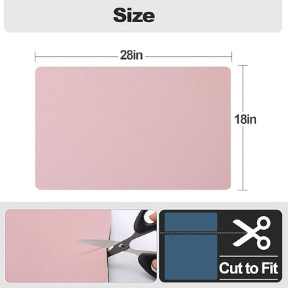 Ecotrim - Dish Drying Mat for Kitchen Counter | Coffee Bar Mat for Countertops | Heat Resistant Drainer Mat with Non-slip Rubber Backed | Hide Stain Kitchen Absorbent Draining Mat | Pink 18"x28"