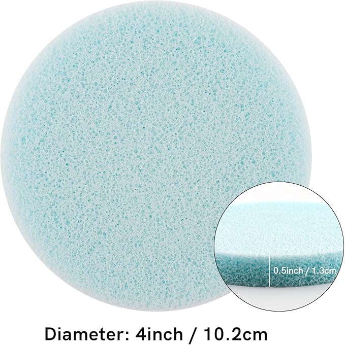 BAOFALI 4 Pcs/Set Stamp Scrubber,Stamp Cleaning Sponge,Ink Removing Tool for Applicable to Stamp Cleaning Cloth Stamps Rubber Stamps,Stamp Positioners and Craft Supplies Tool （Light Blue）