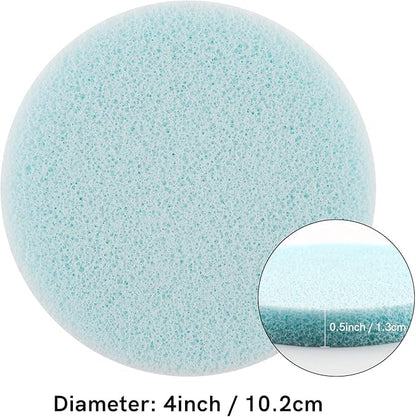 BAOFALI 4 Pcs/Set Stamp Scrubber,Stamp Cleaning Sponge,Ink Removing Tool for Applicable to Stamp Cleaning Cloth Stamps Rubber Stamps,Stamp Positioners and Craft Supplies Tool （Light Blue）