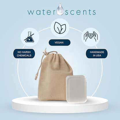 Water Scents Solid Air Freshener Bar – Eucalyptus & Spearmint Scent – Long-Lasting, Natural Odor Eliminator | Handmade & Vegan
