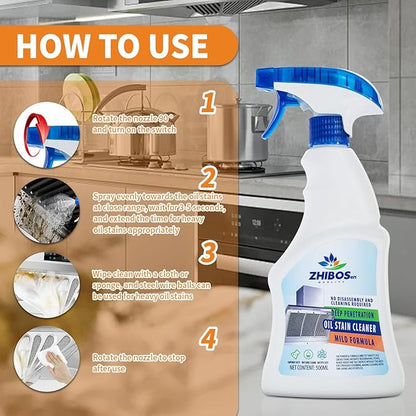 All Purpose Cleaner, Remove Stains Cleaning Spray, Kitchen Cleaner Spray, Multi Purpose Cleaner Spray Removes Grease, Grime, And Stains On Bathrooms, Floors, and More(2pcs)