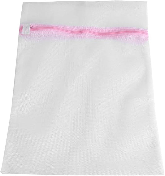 2 Mesh Laundry Bags for Delicate Garments - Fine Mesh Wash Machine Bags for Women's Underwear, Bras, Hosiery, Stockings, Blouses (40x50cm)