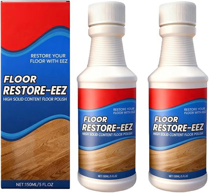 RAINPOT Floor Restore Cleaner, High Solid Content Floor Polish for Shine Renewal & Protective Layer, Helps Conceal Small Scratches, Quick-Drying Protective Finish (2 PACK)