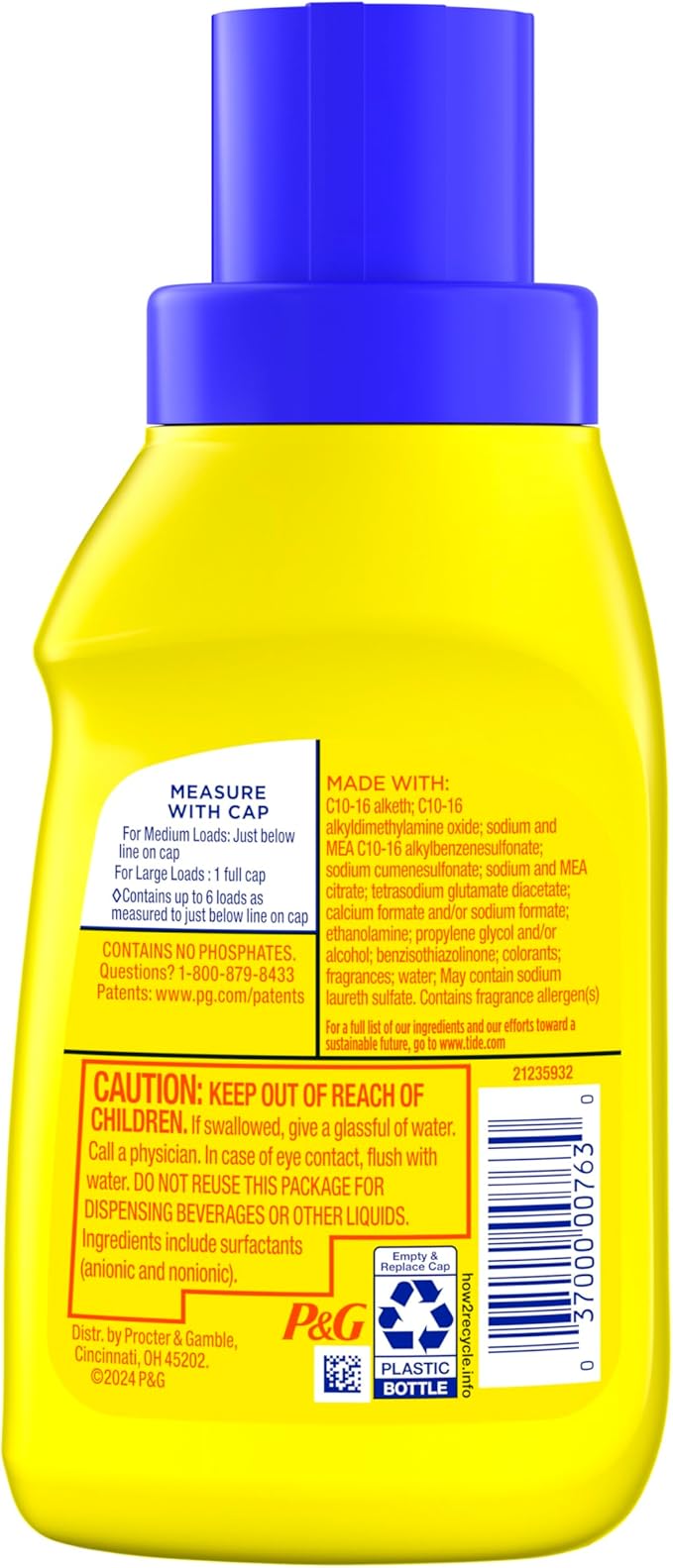 Tide Simply All-In-One Liquid Laundry Detergent, Refreshing Breeze Scent, 10 fl oz Each (Pack of 12)