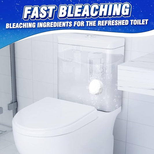 Vacplus Toilet Bowl Cleaners - 6 PACK, Household Toilet Cleaner, Automatic Toilet Bowl Cleaners with Bleach, Sustained-Release Toilet Tank Cleaners for Deodorizing and Descaling, 1.76 Ounces Each