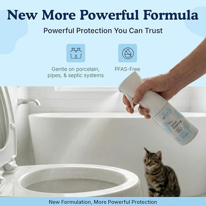 spotLESS MATERIALS Toilet Coating, Toilet Coating Spray for Ceramic and Porcelain, Water Repellent Barrier, Helps Reduce Scrubbing and Cleaning Time, PFAS Free Bathroom Essential, Cleaning Supplies