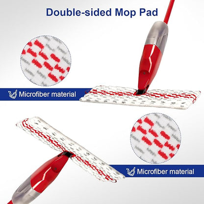 Spray Mop Pads Compatible with Oceda ProMist MAX Microfiber Spray Mop - Mop Replace Head for Dry/Wet Use - Reusable Washable Dust Mop Refills for Floor Cleaning,6 Pack