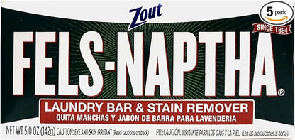Fels-Naptha Laundry Soap Bar (Pack of 5)