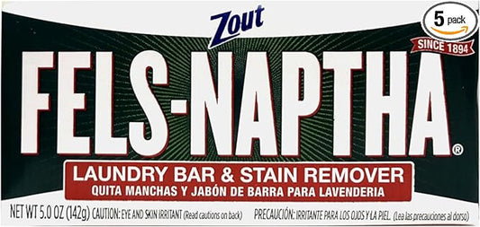 Fels-Naptha Laundry Soap Bar (Pack of 5)