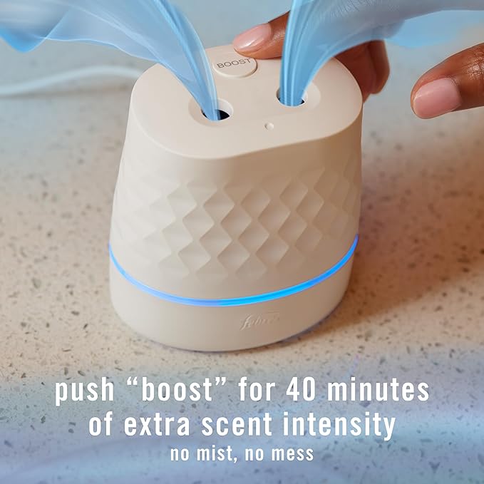Starter Kit, Oil Diffuser, Air Freshener Plug in, Continuous Scent Device + 1 Refresh & Energize Refill