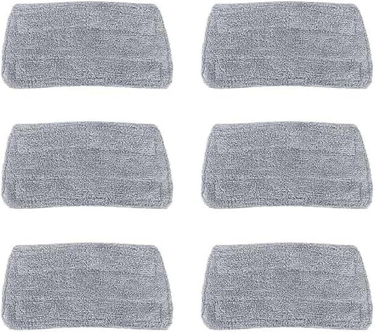 GF-6610 Steam Mop Pads - Washable Microfiber Replacement Cloths Compatible with GorFanty GF-6610B, Neugo NE033/NE033M & Mxnsewr Steam Mops (6 Pack)